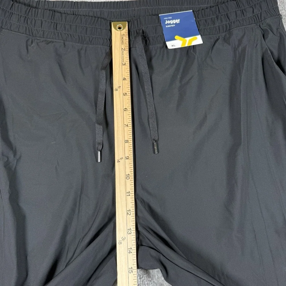 NWT Old Navy Joggers Women's XL Black SleekTech High Rise Go-Dry Stretch